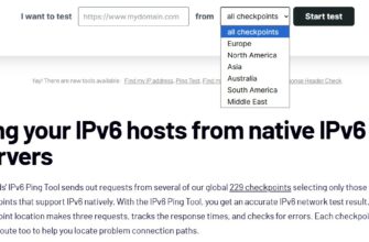 Free IPv6 Ping Test Tool.