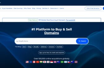 Главная страница сайта flippa.